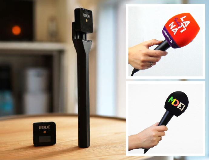 Mikrofon sapı logo baskılı mikrofon süngeri görseli